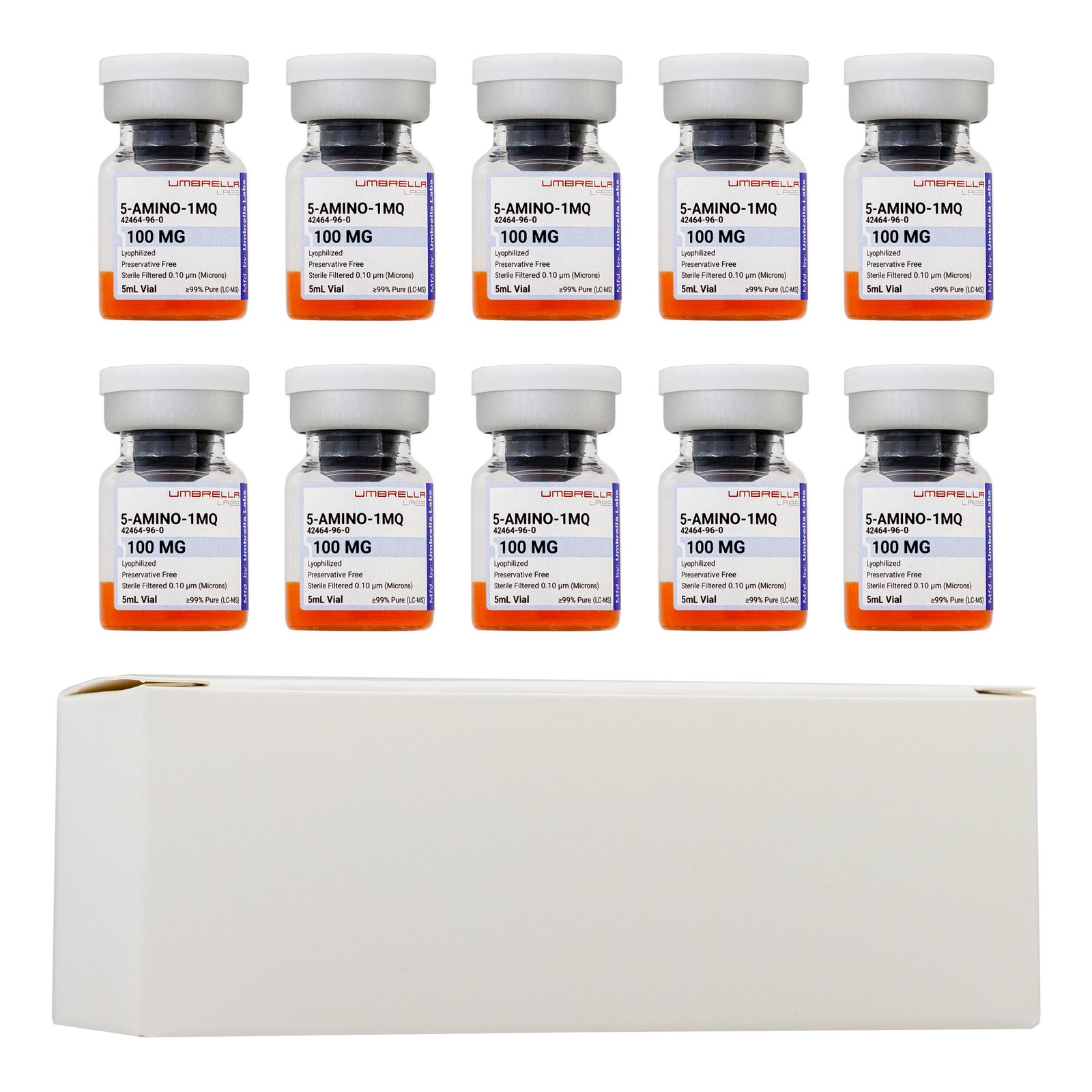 5-AMINO-1MQ PEPTIDE 50MG/100MG VIAL (10-PACK)