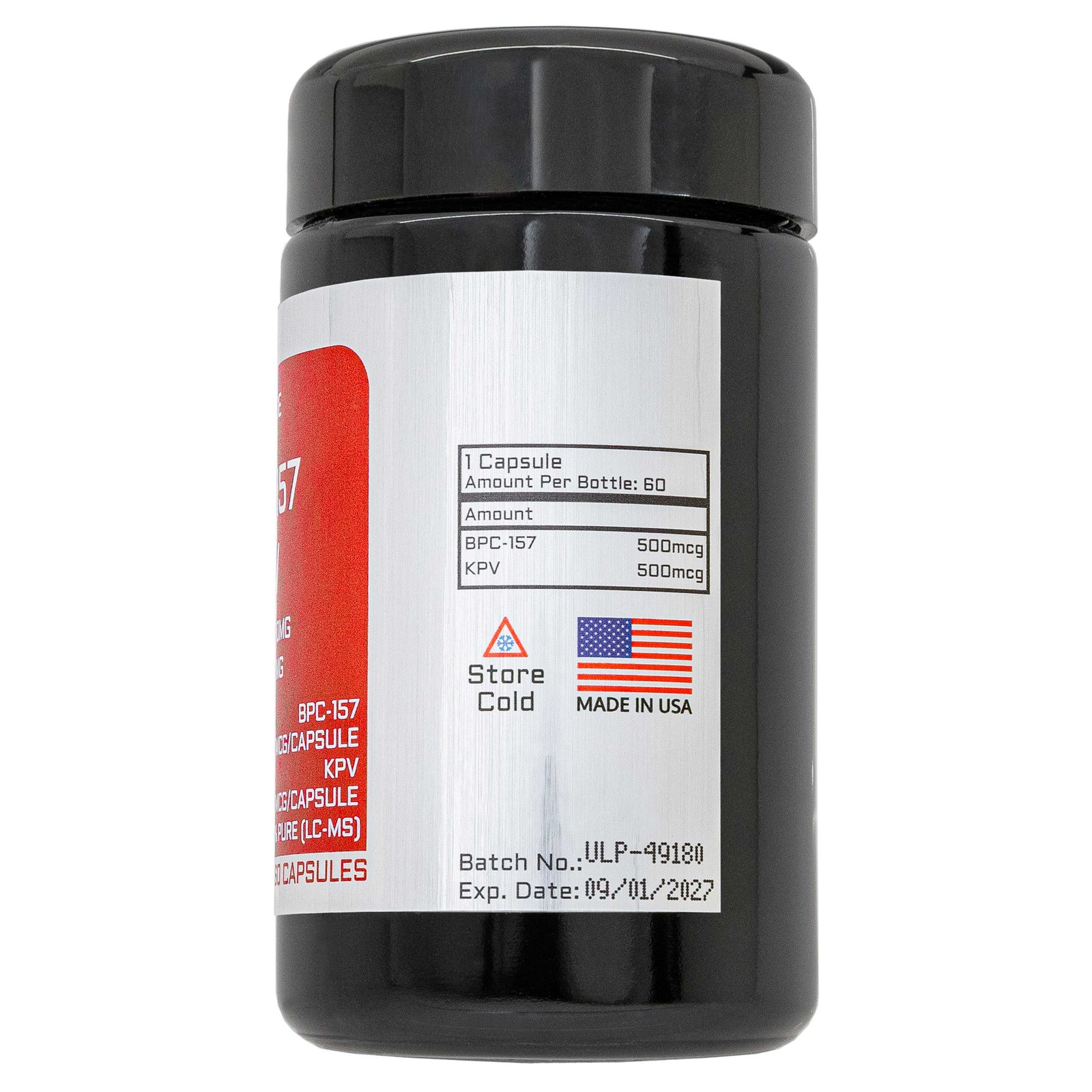 BPC-157/KPV BLEND PEPTIDE POWDER (60 CAPSULES) (BPC-157 500MCG/CAPSULE