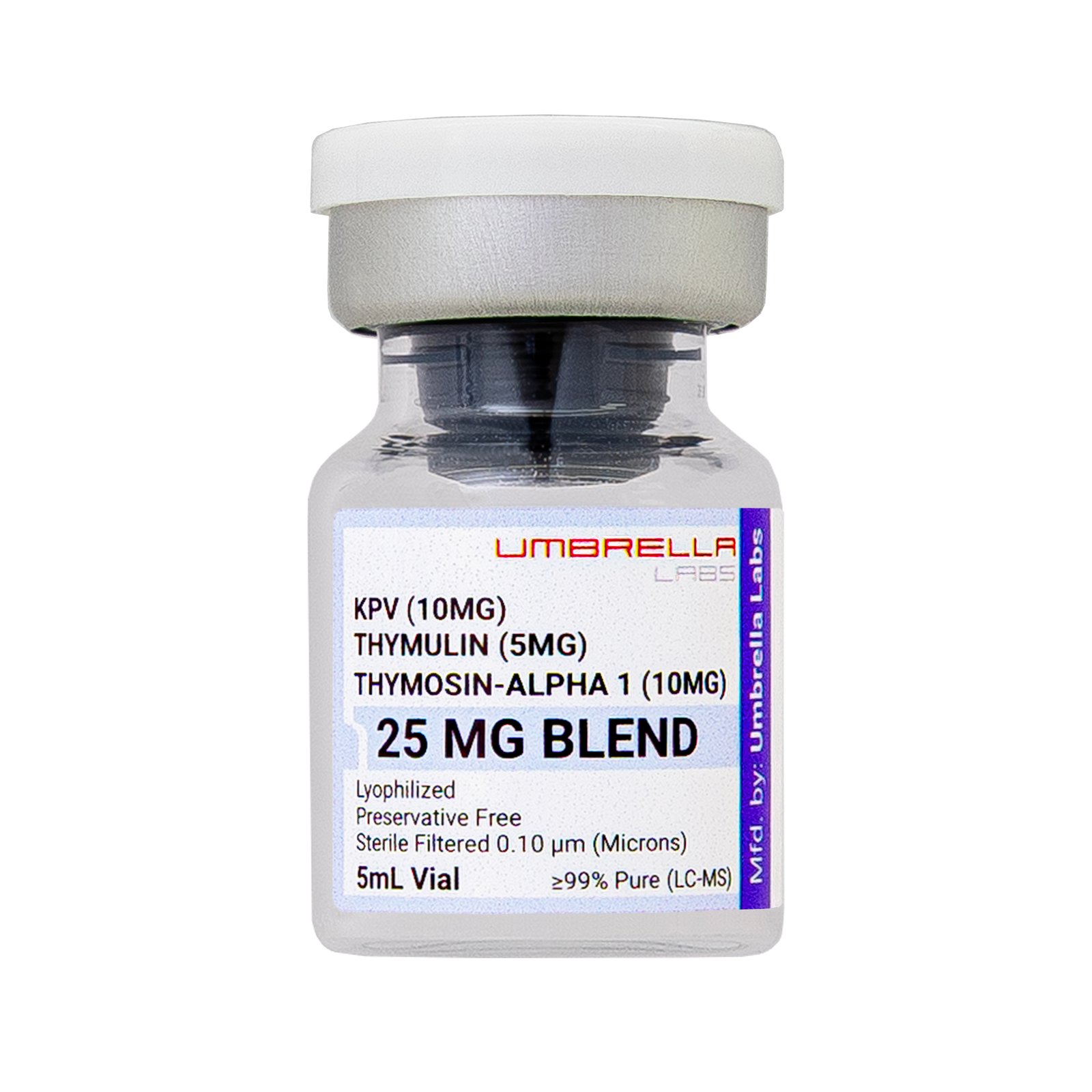 KPV/THYMOSIN-ALPHA 1/THYMULIN BLEND PEPTIDE (10MG/10MG/5MG) 25MG VIAL KPV/THYMOSIN-ALPHA 1/THYMULIN BLEND PEPTIDE (10MG/10MG/5MG) 25MG VIAL