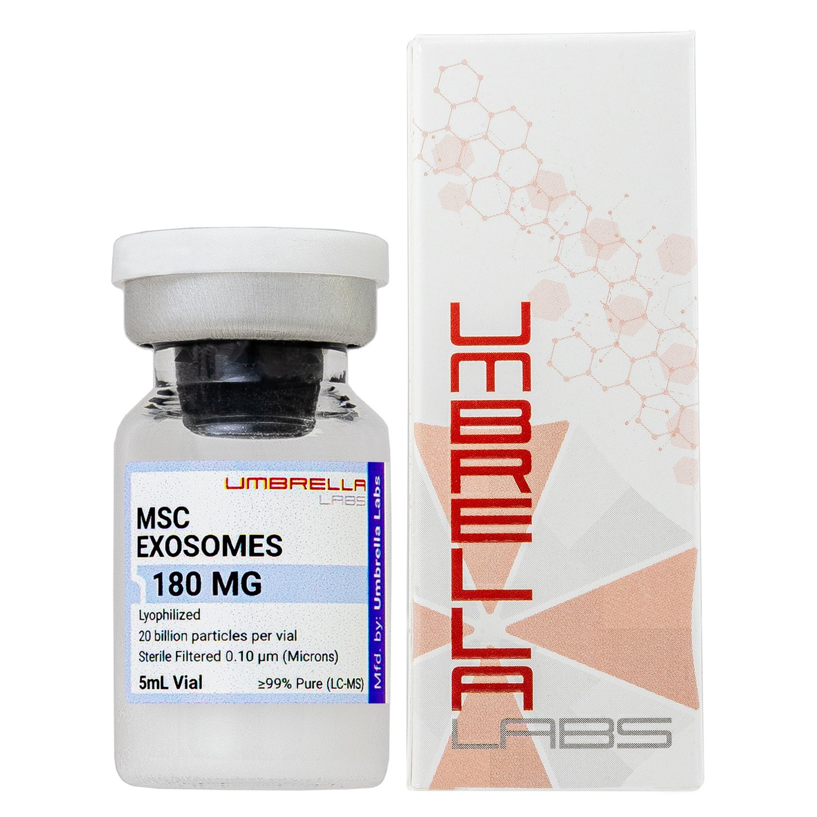 MSC EXOSOMES 180MG VIAL WITH 7ML STERILE RECONSTITUTION LIQUID VIAL MSC EXOSOMES 180MG VIAL WITH 7ML STERILE RECONSTITUTION LIQUID VIAL