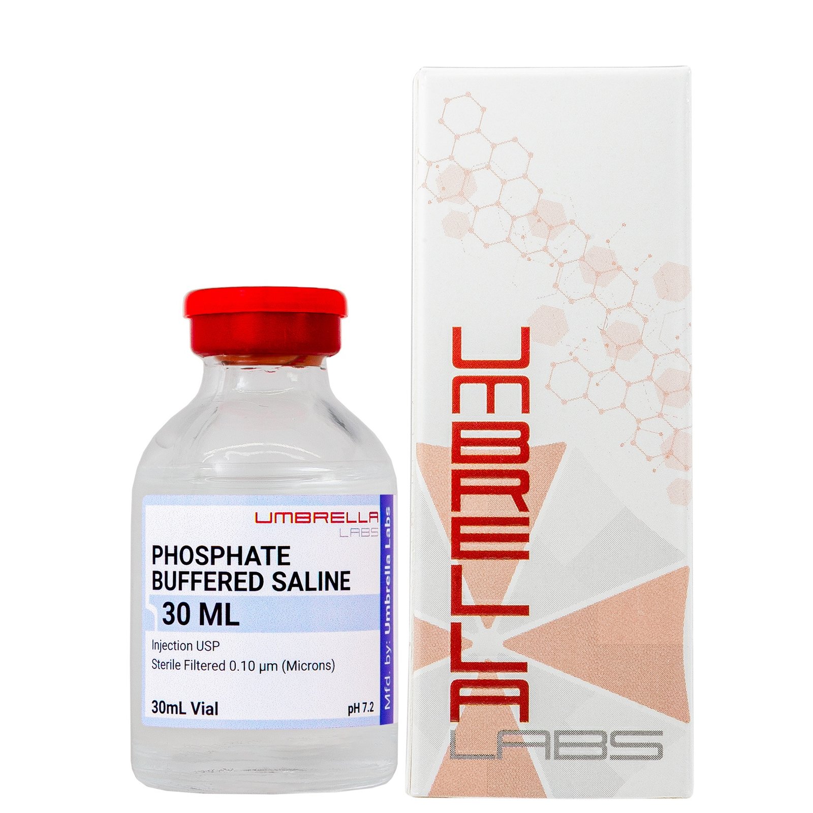 PHOSPHATE BUFFERED SALINE (PBS) 30ML VIAL FOR PEPTIDES PHOSPHATE BUFFERED SALINE (PBS) 30ML VIAL FOR PEPTIDES