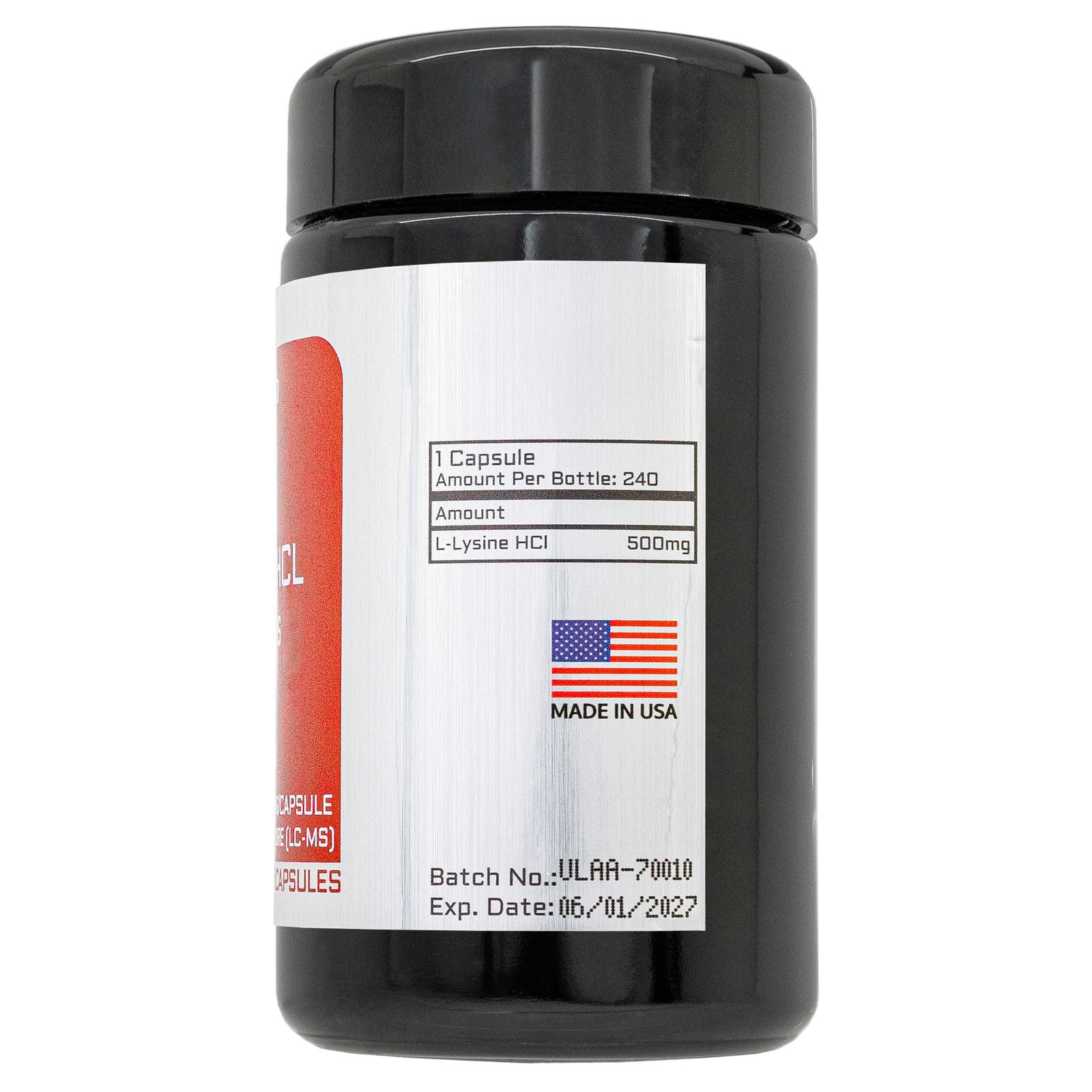 L-LYSINE HCL POWDER (240 CAPSULES) (500MG/CAPSULE