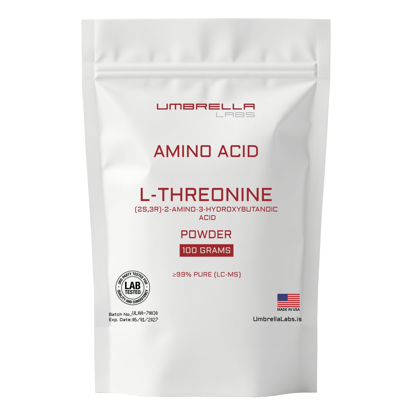 L-THREONINE POWDER (100 GRAMS)